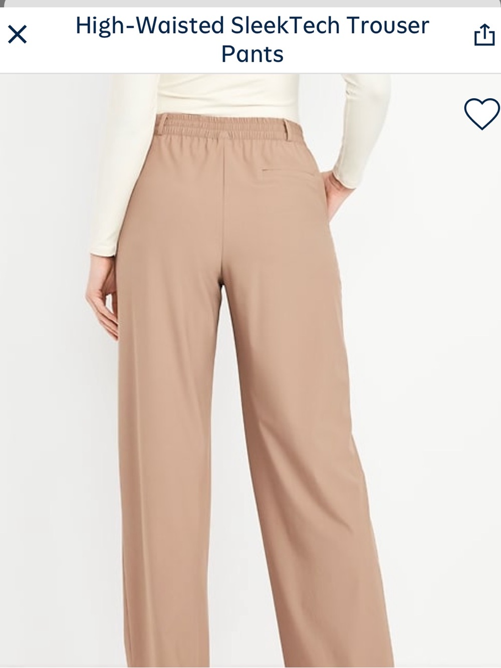 Old Navy Wide-Leg Pull-On Pants in Taupe